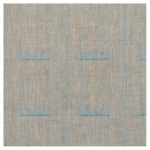 A rug featuring a blue and white creative arts mot fabric