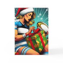 A Rugby Christmas - Rugby Greeting Card