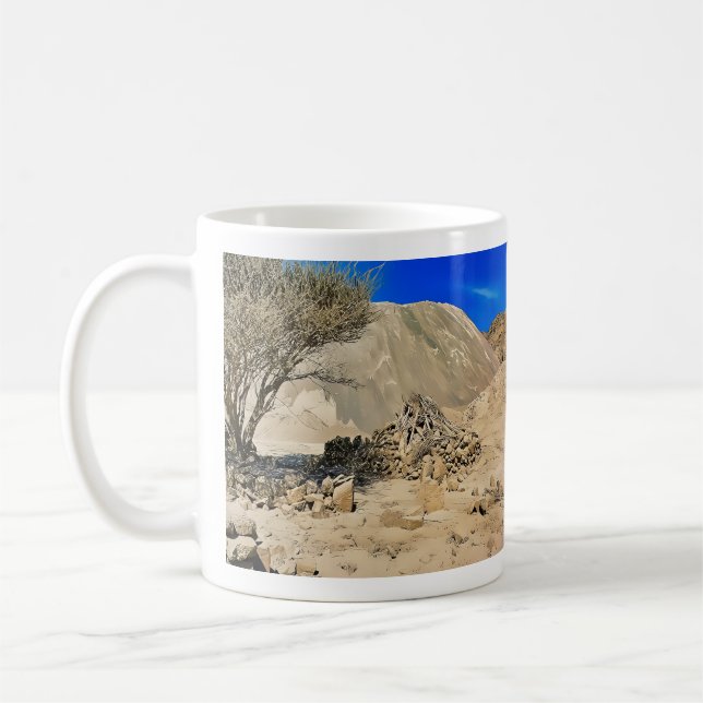 A rugged, arid landscape  coffee mug (Left)