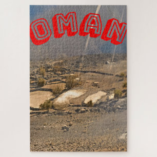 A rugged, Omani arid landscape. Jigsaw Puzzle
