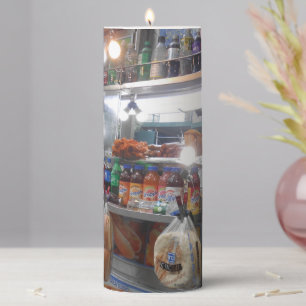 A Rumble of a Fiery Focal Point Pillar Candle