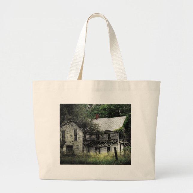 A Rural Missouri Abandoned House Large Tote Bag (Front)