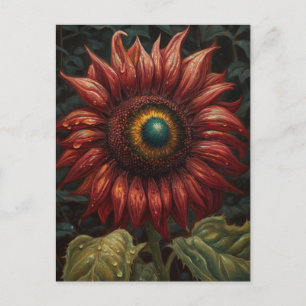 A Rust Sunflower Postcard
