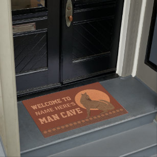 Man Cave Doormats Welcome Mats Zazzle