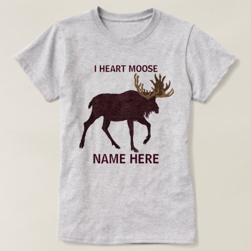 A Rustic Moose Faux Leather_Look I Heart Moose T_Shirt