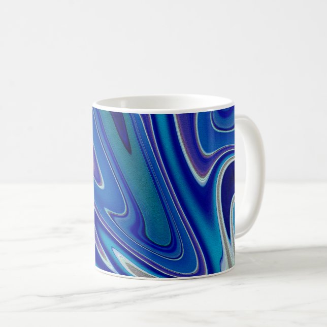 A S plash of Blue Coffee Mug (Front Right)