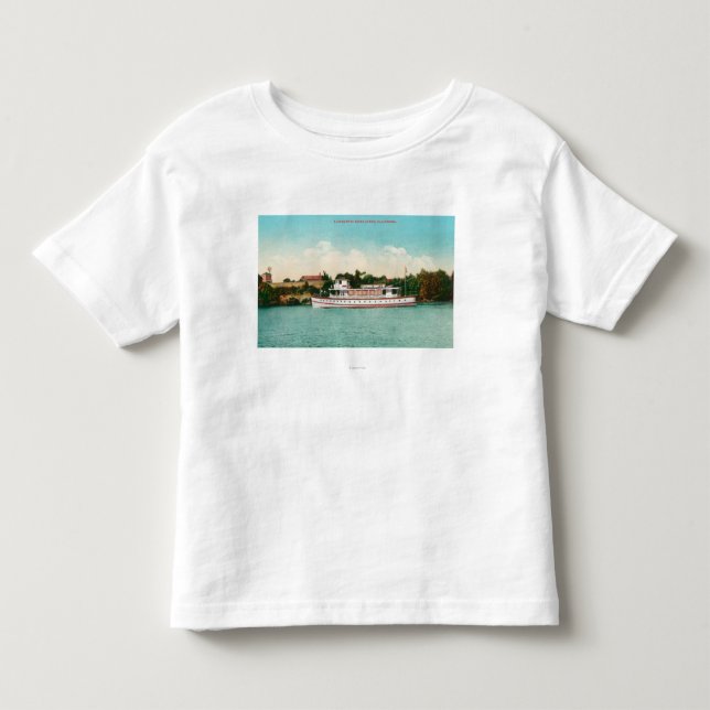 A Sacramento River Scene with a Riverboat Toddler T-shirt (Front)