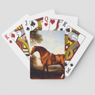 A Saddled Bay Hunter by George Stubbs Jigsaw Poker Cards