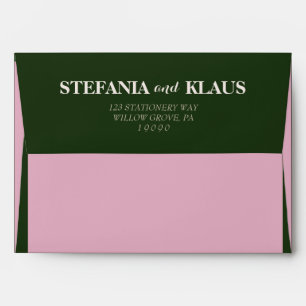 A Sage and Blush Modern Minimalist Envelope