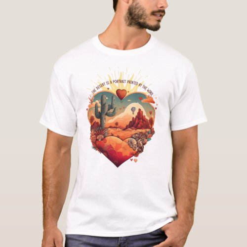 A Saguaro Cactus Desert Scene in the Afternoon Sun T_Shirt