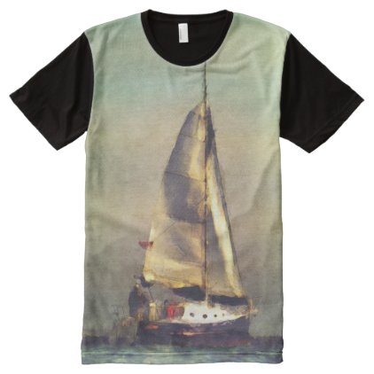 A Sailboat At Sea All-Over-Print Shirt