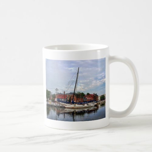 A Sailboat in Annapolis Harbor Coffee Mug