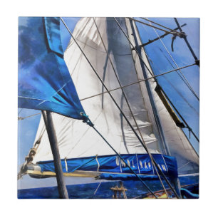 A Sailor Is An Artist And His Medium The Wind Ceramic Tile