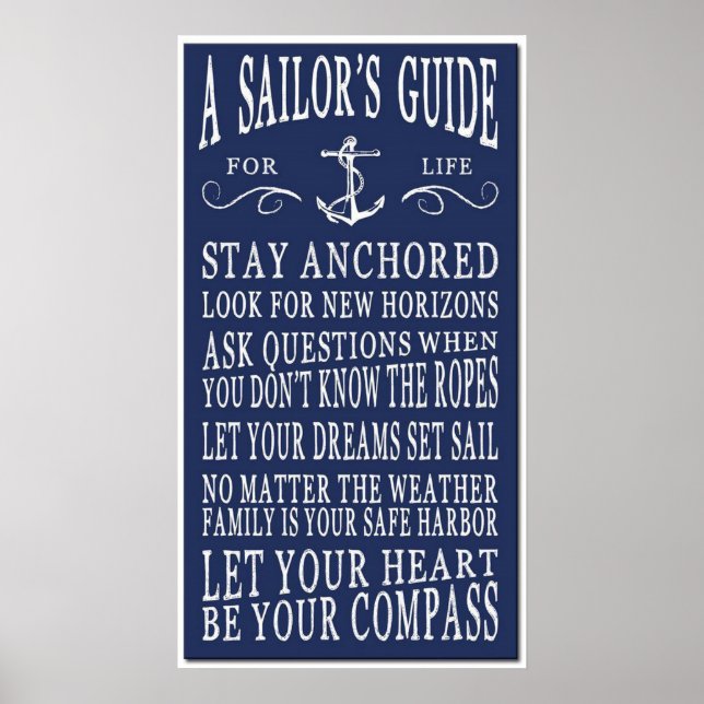 A Sailor's Guide Poster (Front)