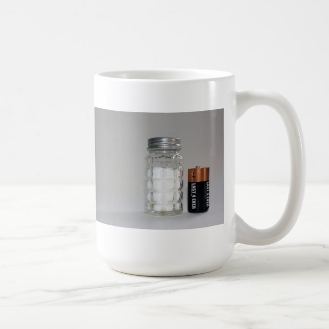 A Salt and Battery Coffee Mug (Right)