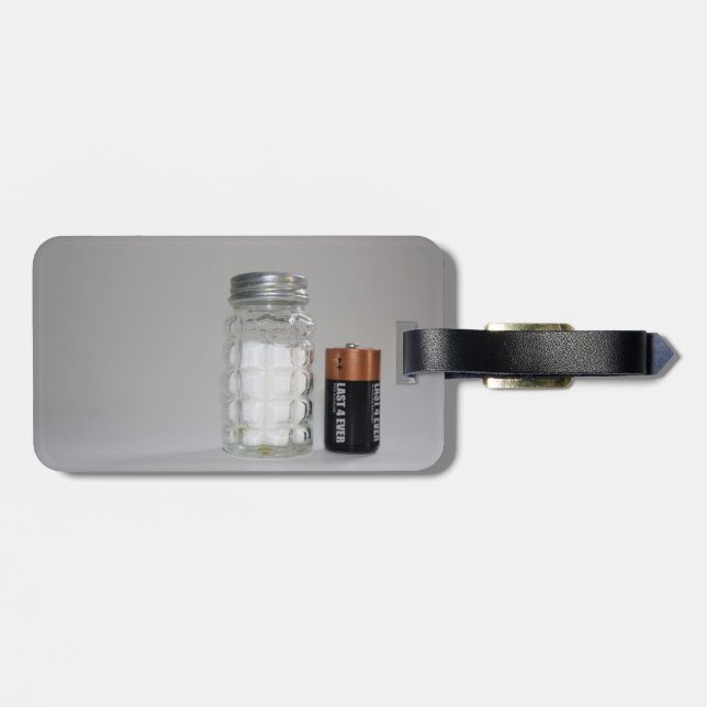 A Salt and Battery Luggage Tag (Back Horizontal)