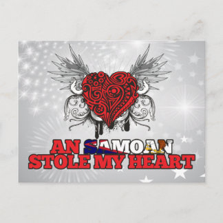 A Samoan Stole my Heart Postcard