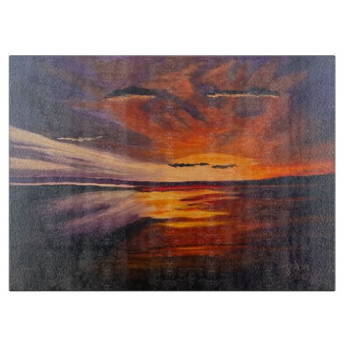 A San Diego Sunset Original by Gary Poling Cutting Board