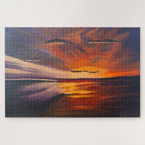 A San Diego Sunset Original by Gary Poling Jigsaw Puzzle