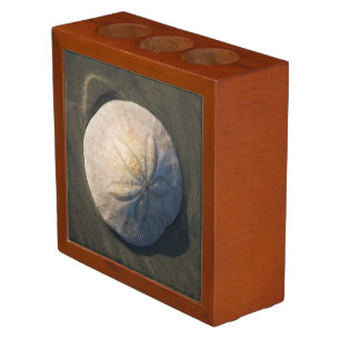 A Sand Dollar On The Beach Desk Organizer