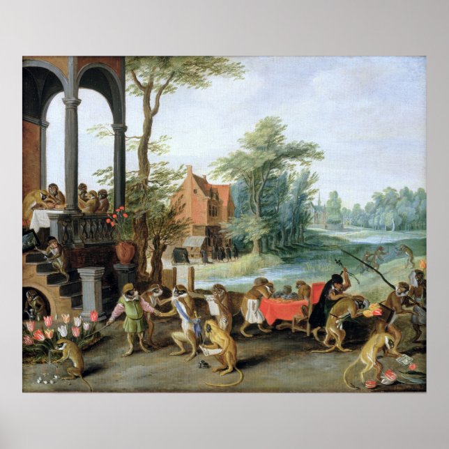 A Satire of the Folly of Tulip Mania Poster (Front)