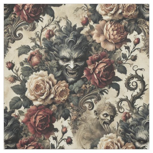 A Savage Sanctum – Gothic Statement Tile Fabric
