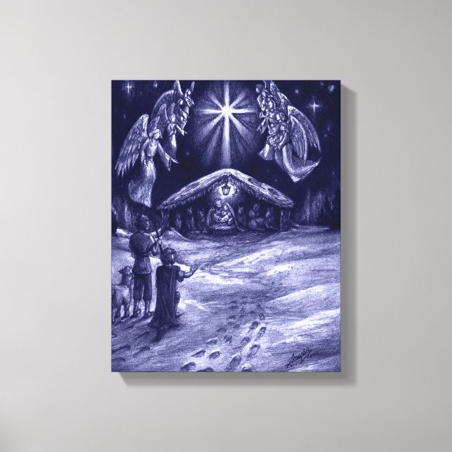 A Savior is Born! Canvas Print (Front)