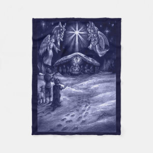 A Savior is Born! Fleece Blanket