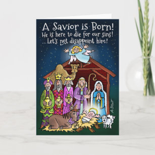 A Savior is Born! - Holiday Card
