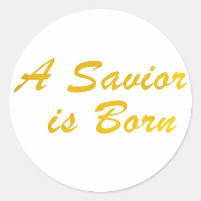 A Savior is Born large stickers (Front)