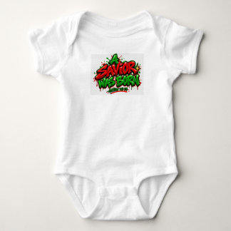 A Savior was born Baby Bodysuit