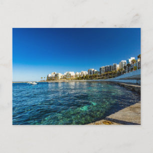 A scene from St Pauls Bay, Malta Holiday Card
