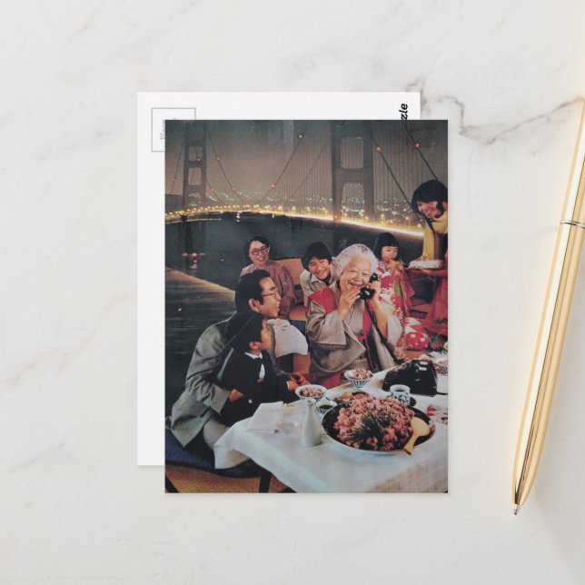 A Scenic Dinner at the Bridge Postcard (Front/Back In Situ)