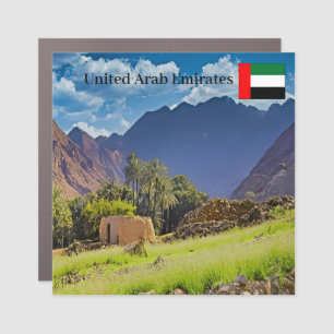 A Scenic Landscape of the UAE Car Magnet