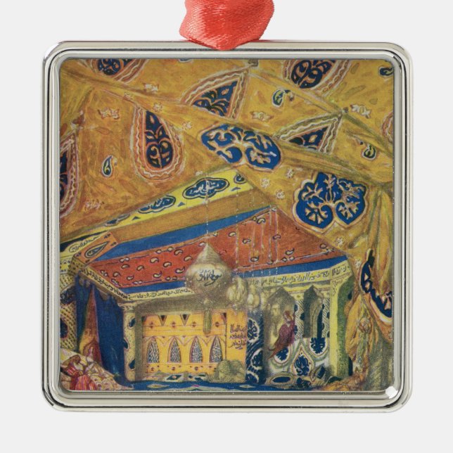 A Scheherazade Salon Metal Ornament (Front)