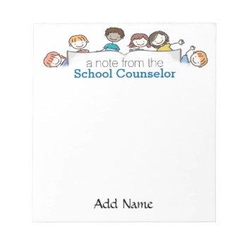 A School Counselor's Custom Notepad by schoolpsychdesigns at Zazzle