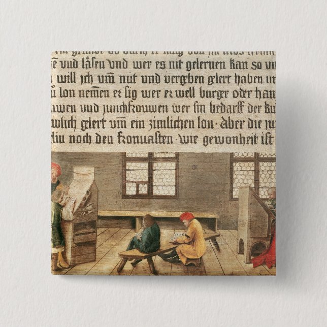 A School Teacher Pinback Button (Front)