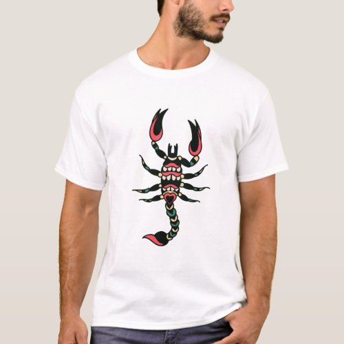 A scorpion with a heart in its claws Unisex shirts