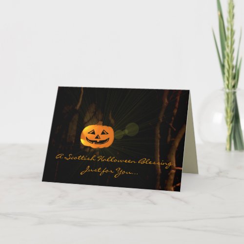 A Scottish Halloween Blessing Card