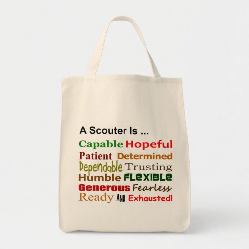 A Scouter Is  Tote Bag Scout Law Spoof