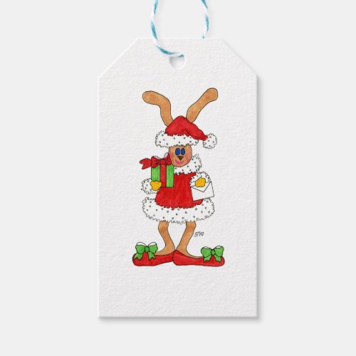 A Scrappy Rabbit Gift Tag For The Holidays