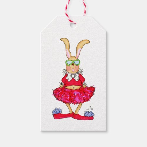 A Scrappy Rabbit Gift Tag For The Holidays