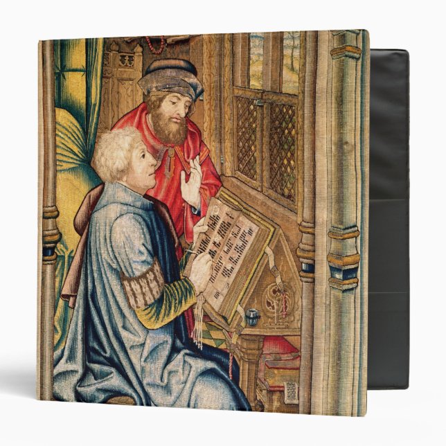 A Scribe Writing an Account 3 Ring Binder (Front/Inside)