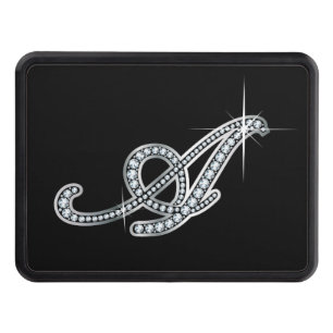 A Script Faux-"Diamond Bling" Tow Hitch Cover