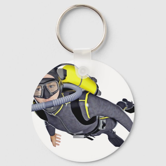 A SCUBA Diver Keychain (Front)