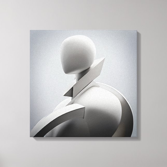 "A Sculpture of Dedication and Expression” Canvas Print (Front)