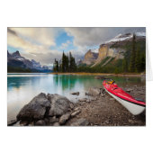 A sea kayak ashore at Spirit Island (Front Horizontal)