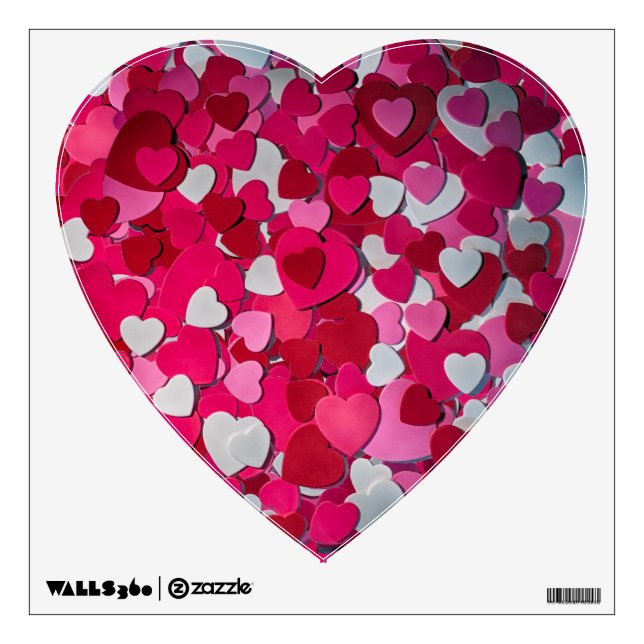 A Sea of Joyful Hearts for Love Wall Sticker (Front)
