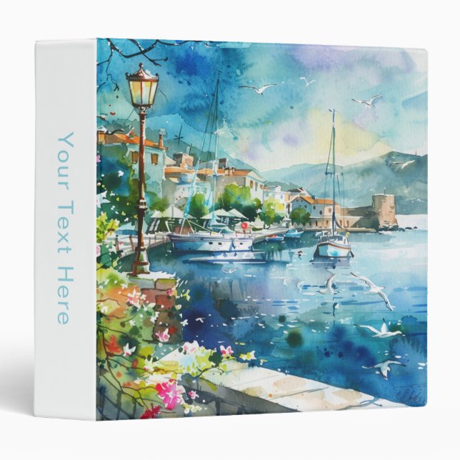 A Sea Port 3 Ring Binder (Front/Spine)
