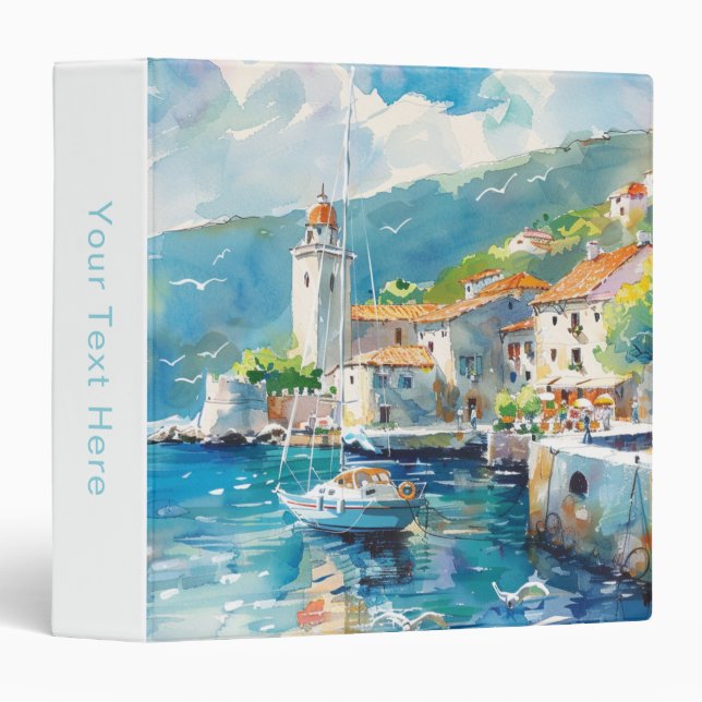 A Sea Port 3 Ring Binder (Front/Spine)